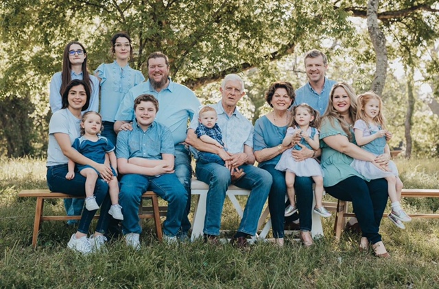 Ron and Betty (Bernauer) Waedemon and family (2021)